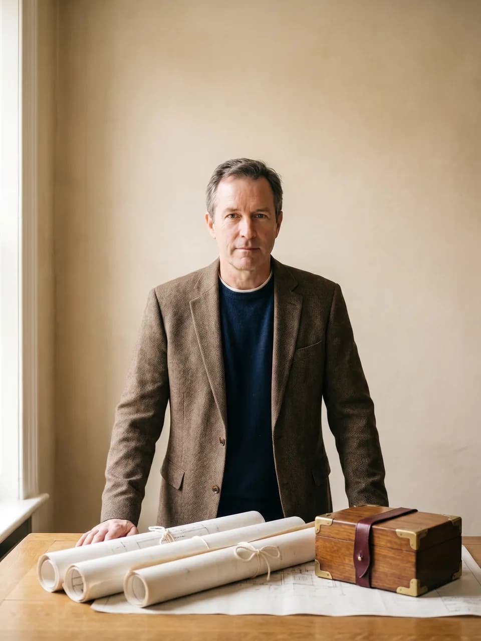 Daniel Fenn, photographed at the office