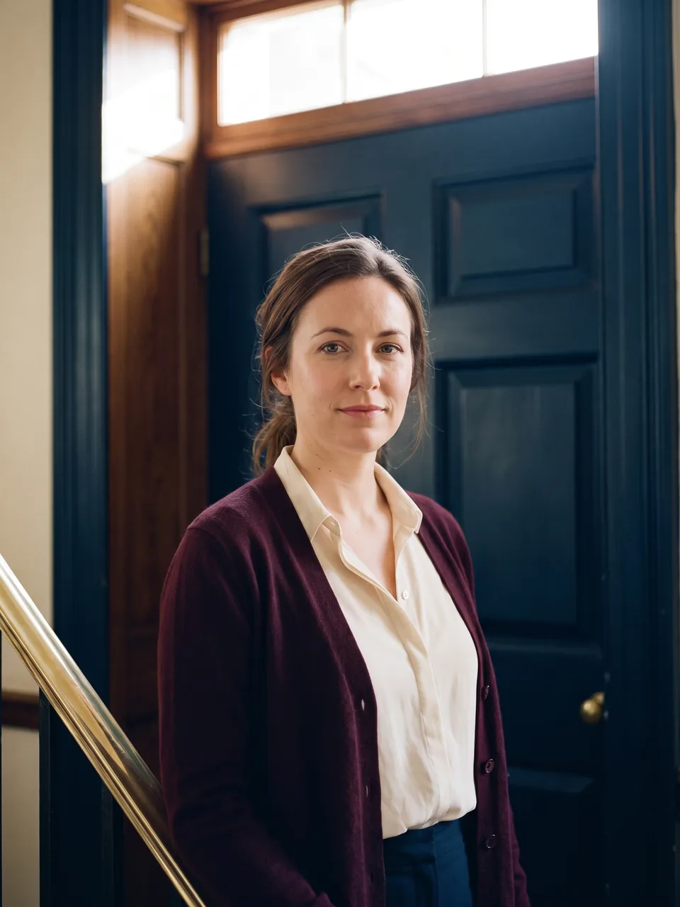 Kate Moreau, photographed at the office